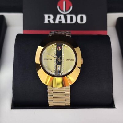 Rado DiaStar oval-shaped case gold-toned material 