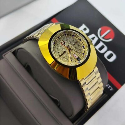 Rado DiaStar featuring a gold-plated case