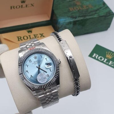 Rolex Datejust ice-blue dial