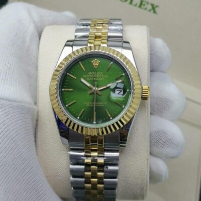 Rolex Datejust striking green dial